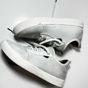 Vessi Weekend White Knit Sneakers W7 7 Women Waterproof Lightweight Casual Shoes